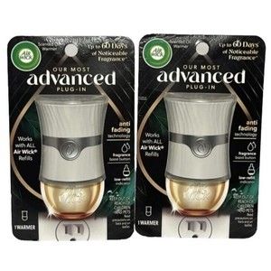 2x Air Wick Advanced Plug-in Scented Oil Warmer Works With All Air Wick Refills